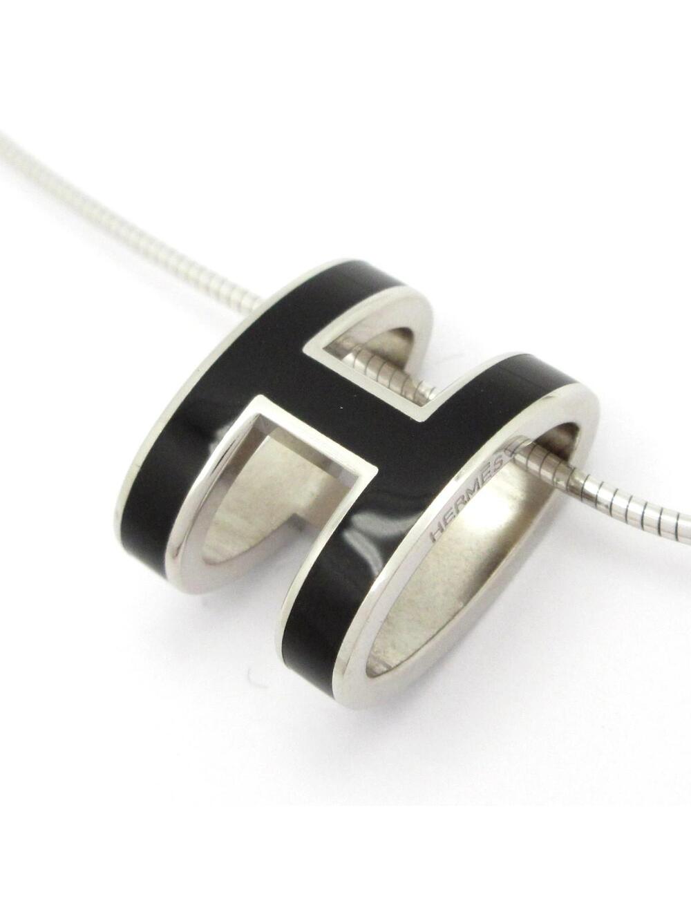 Hermes Pop H Silver Black Hardware #349908H59B